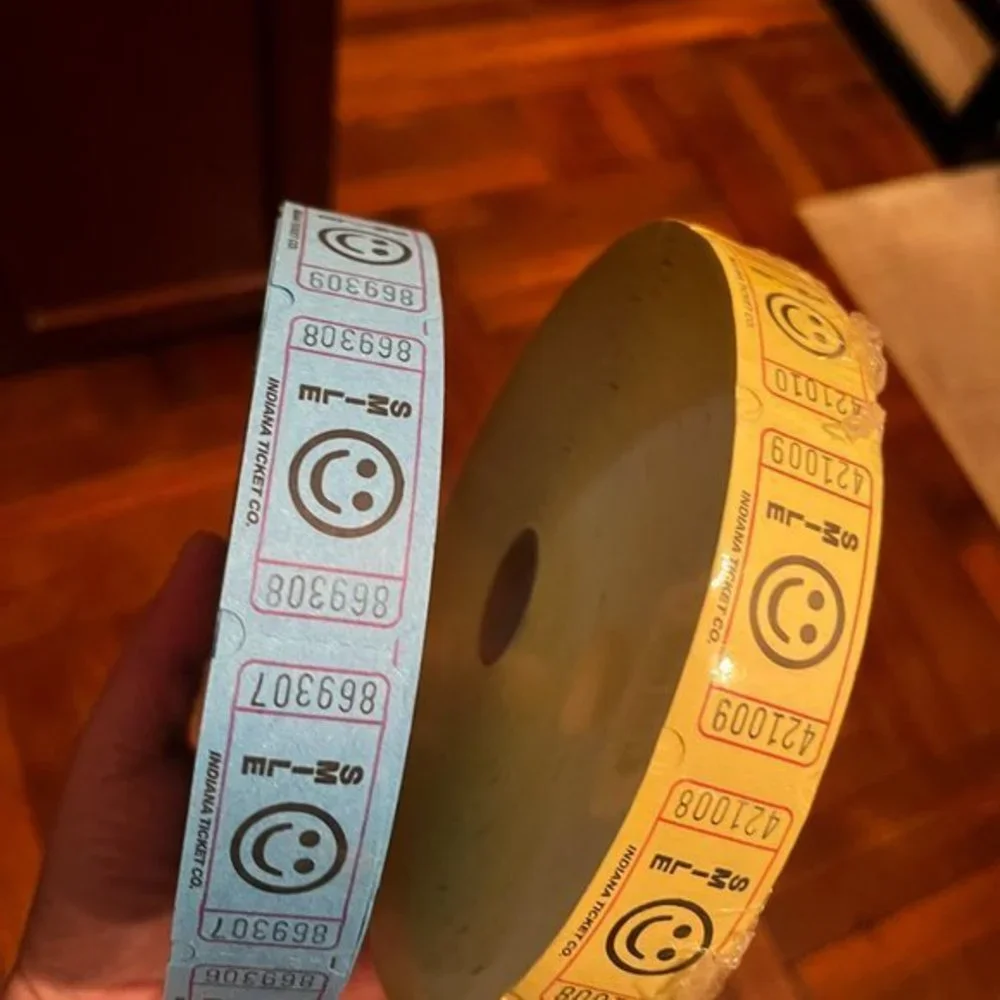 Prize Ticket Roll / Raffle Ticket Roll (2 Rolls of‎ 